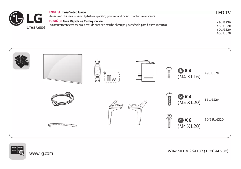 Page n°1 - Manuel utilisateur LG 65UJ6320