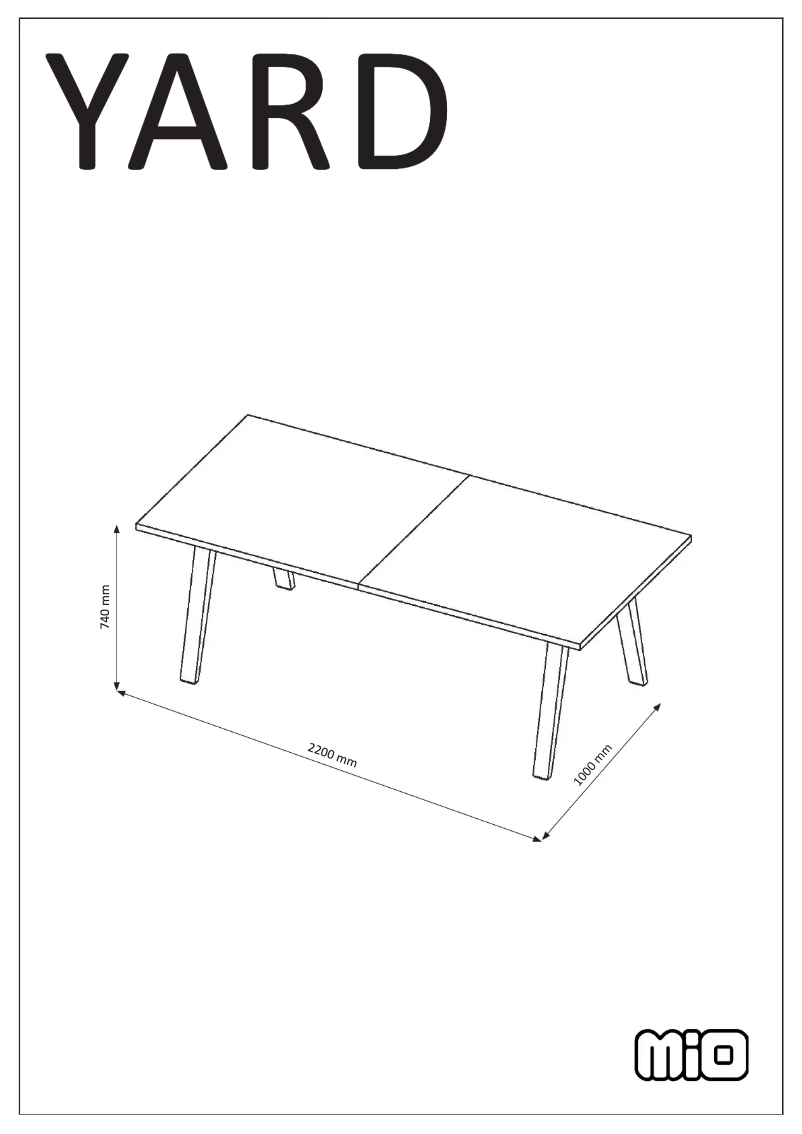 Imagen de la primera página del manual del dispositivo Yard