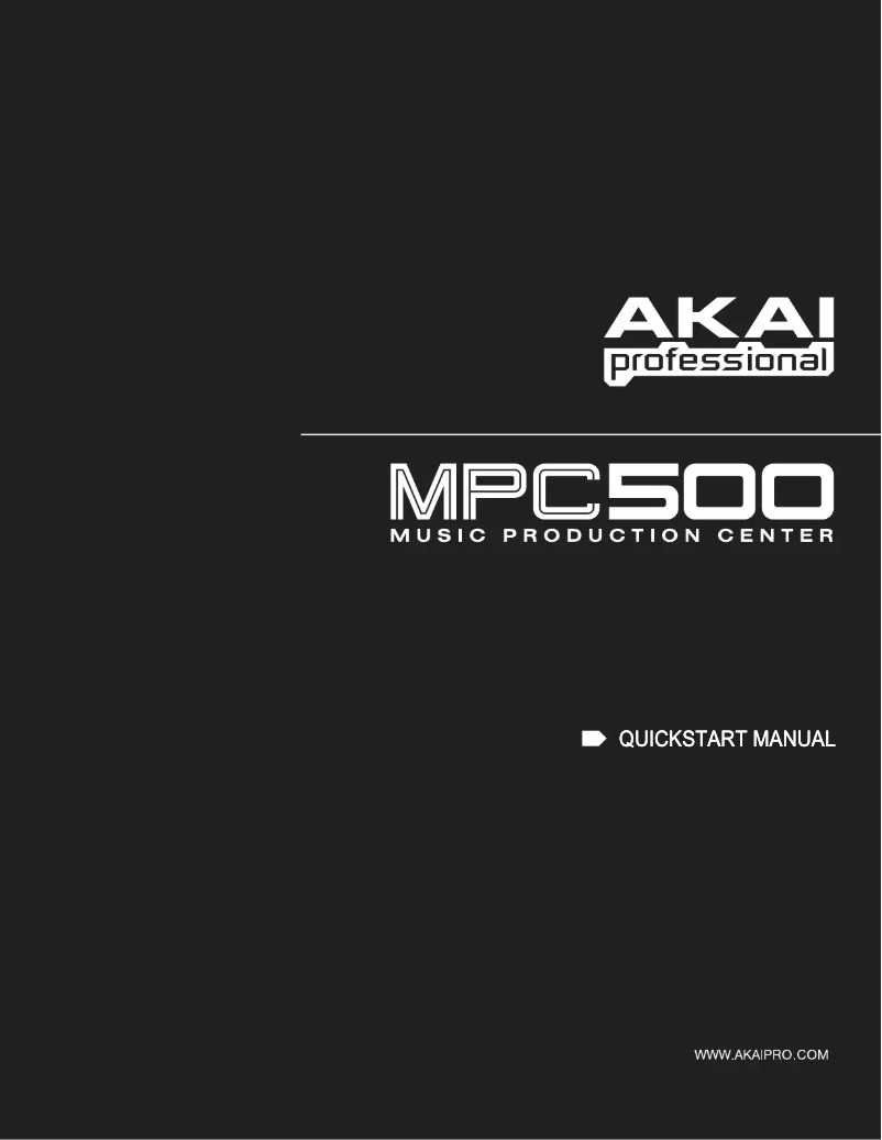 Página 1 del manual Manual de usuario AKAI MPC500