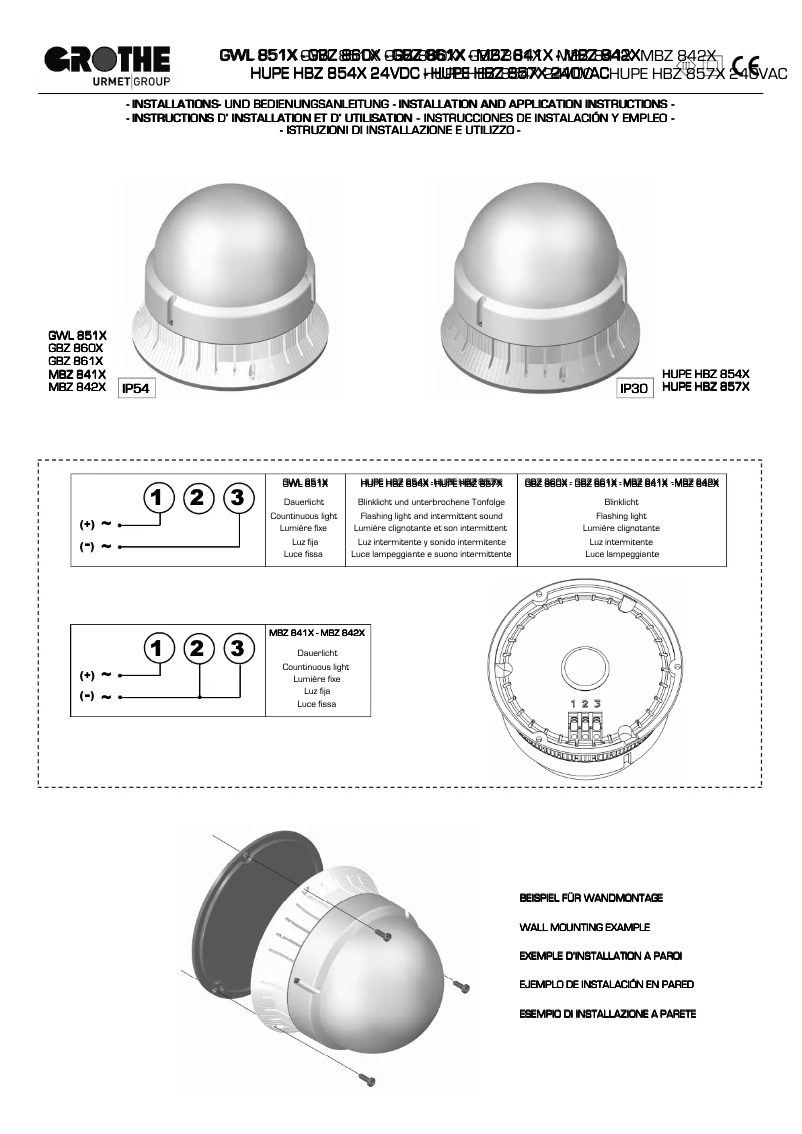 Page n°1 - Manuel utilisateur Grothe GBZ 8602