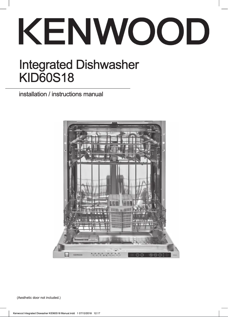 Page 1 de la notice Manuel utilisateur Kenwood KID60S18