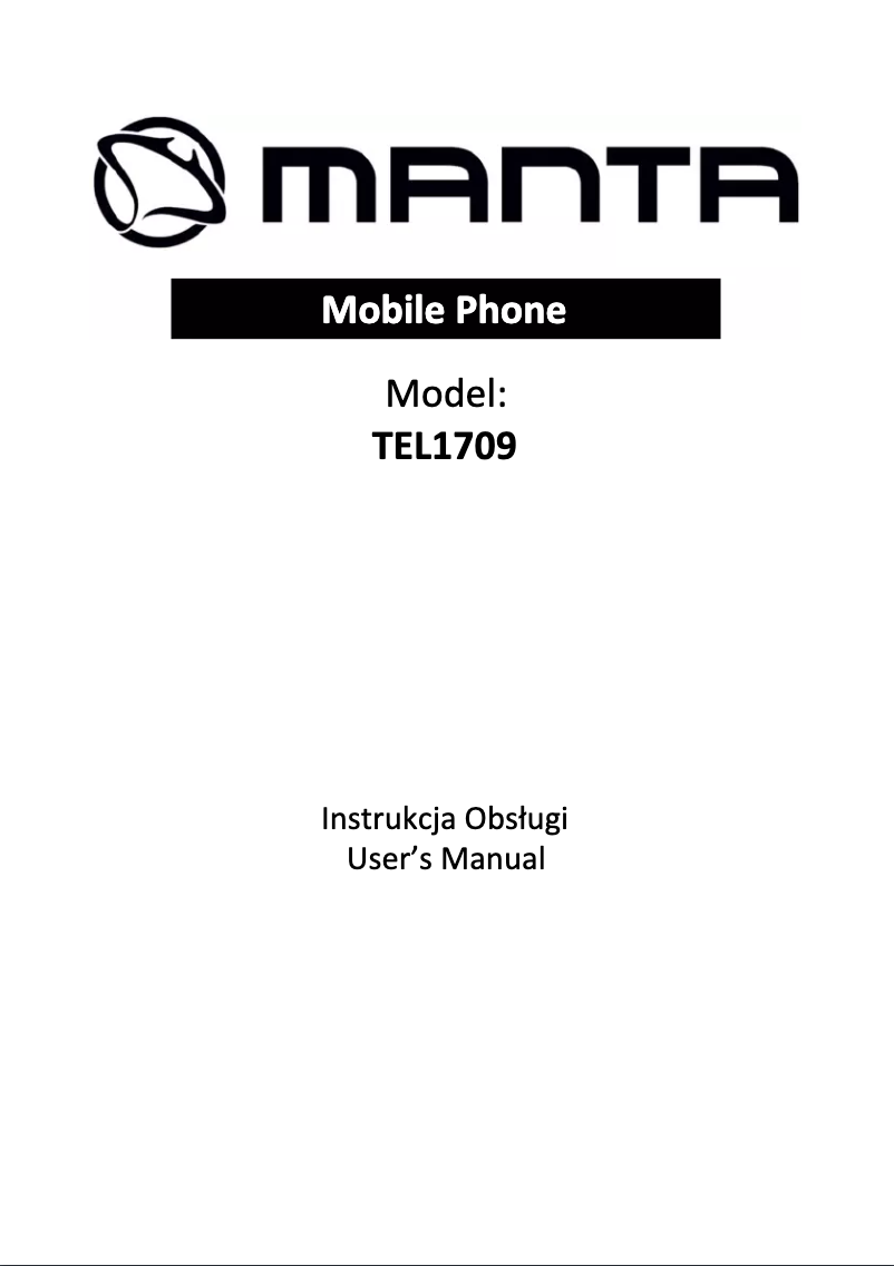 Page 1 de la notice Manuel utilisateur Manta TEL1709