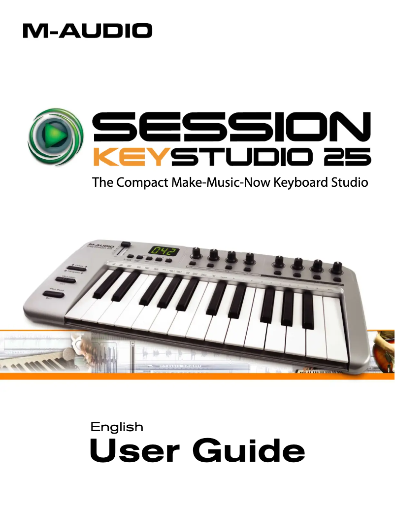 Page 1 de la notice Manuel utilisateur M-Audio Session KeyStudio 25
