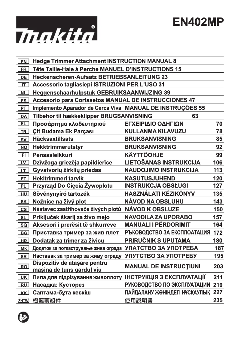 Image de la première page du manuel de l'appareil EN402MP