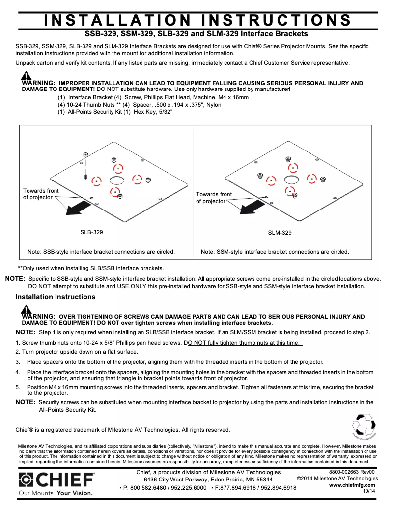 Image de la première page du manuel de l'appareil SLM329