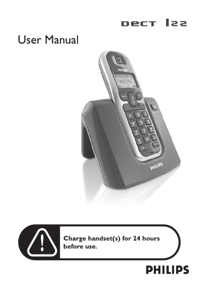 Página 1 del manual Manual de usuario Philips DECT1222S
