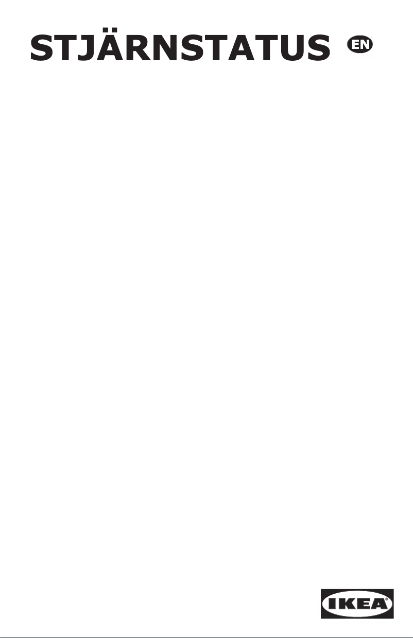 Página 1 del manual Manual de usuario Ikea STJÄRNSTATUS 205.222.87