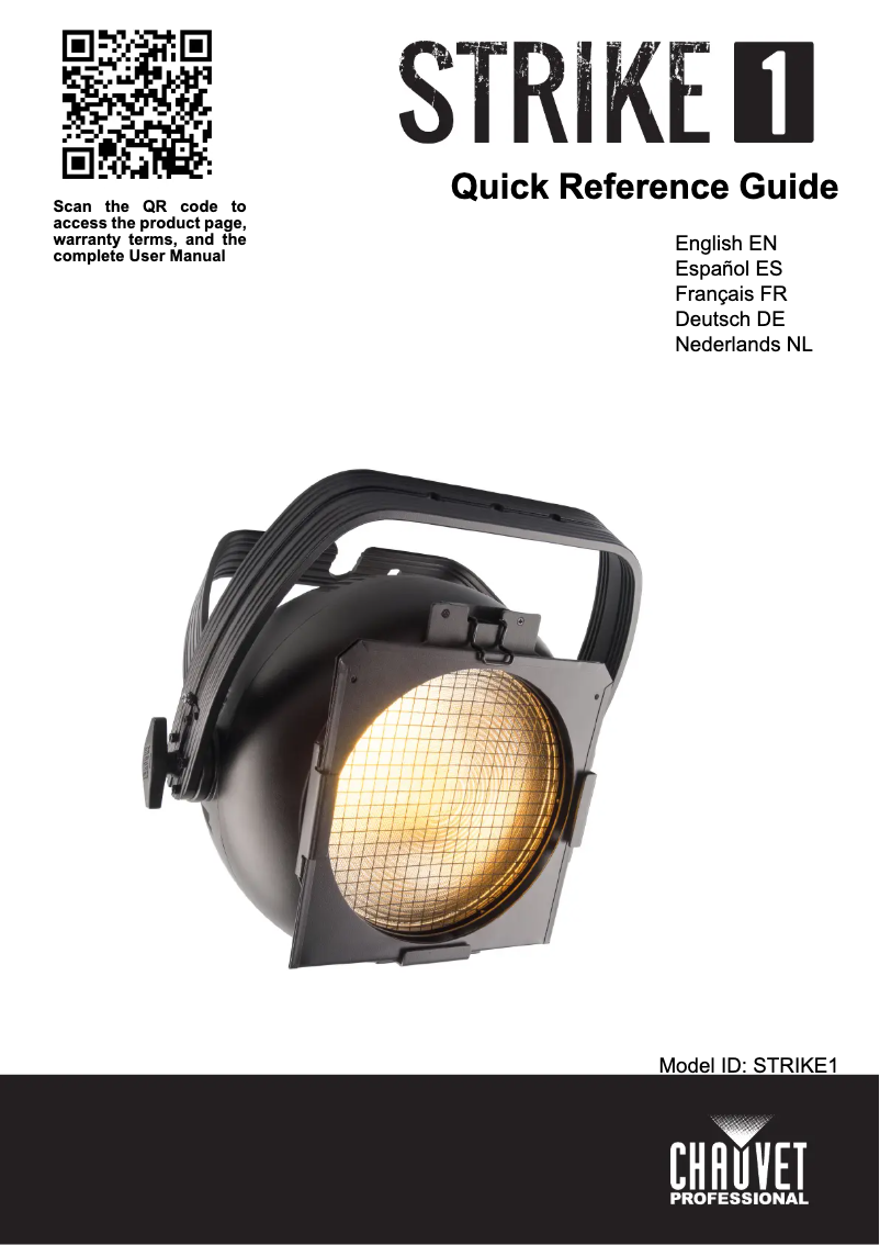 Page 1 de la notice Manuel utilisateur Chauvet STRIKE 1