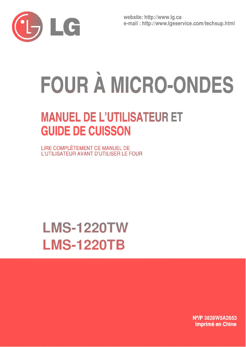Page 1 de la notice Manuel utilisateur LG MS-124YK