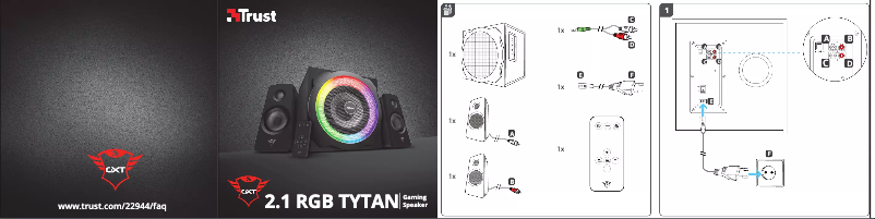 Imagen de la primera página del manual del dispositivo 2.1 RGB Tytan GXT 629