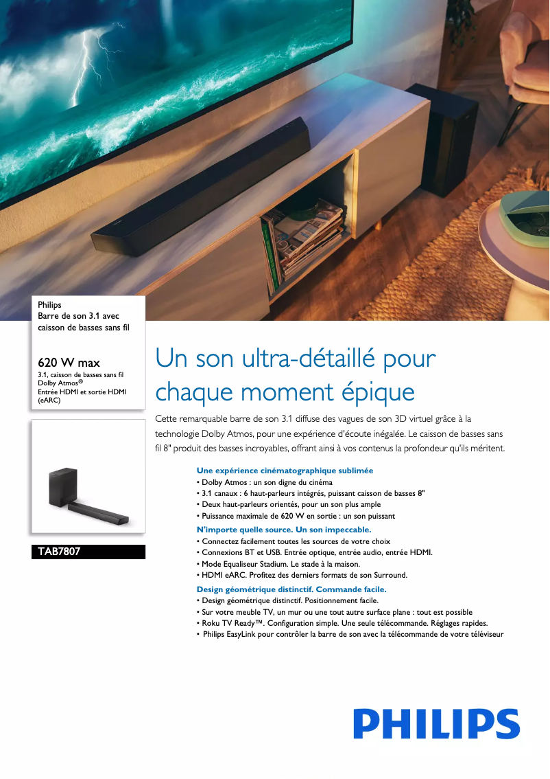 Image de la première page du manuel de l'appareil TAB7807