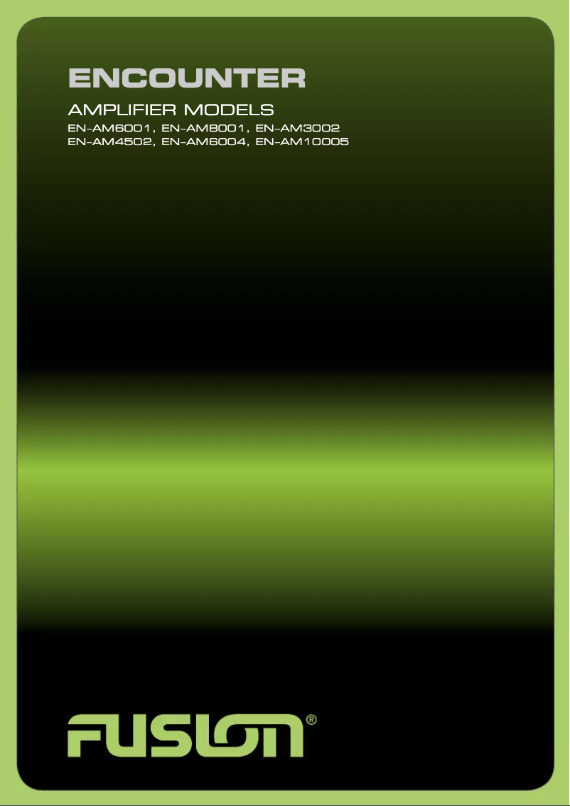 Image de la première page du manuel de l'appareil EN-AM10005