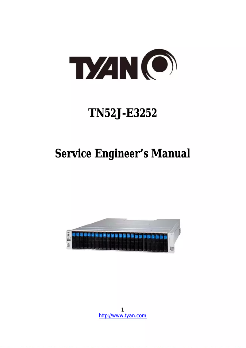 Page 1 de la notice Manuel utilisateur Tyan TN52J-E3252