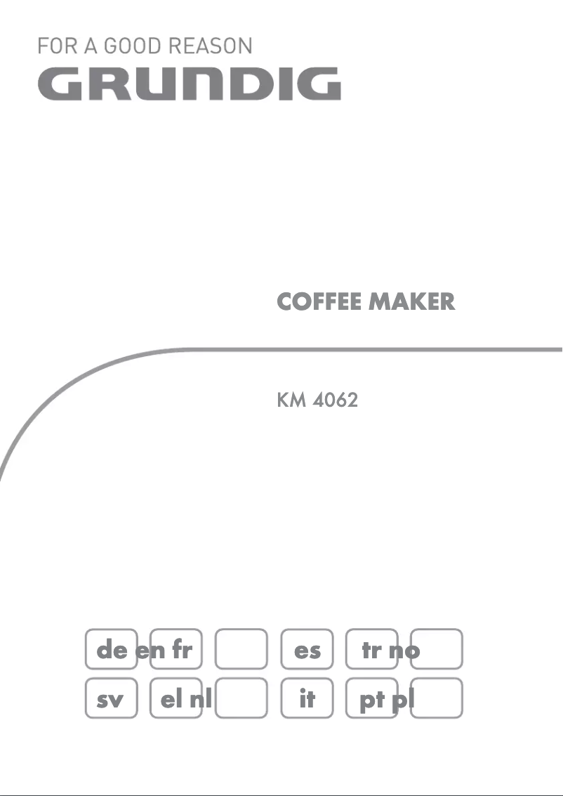 Page 1 de la notice Manuel utilisateur Grundig KM 4062