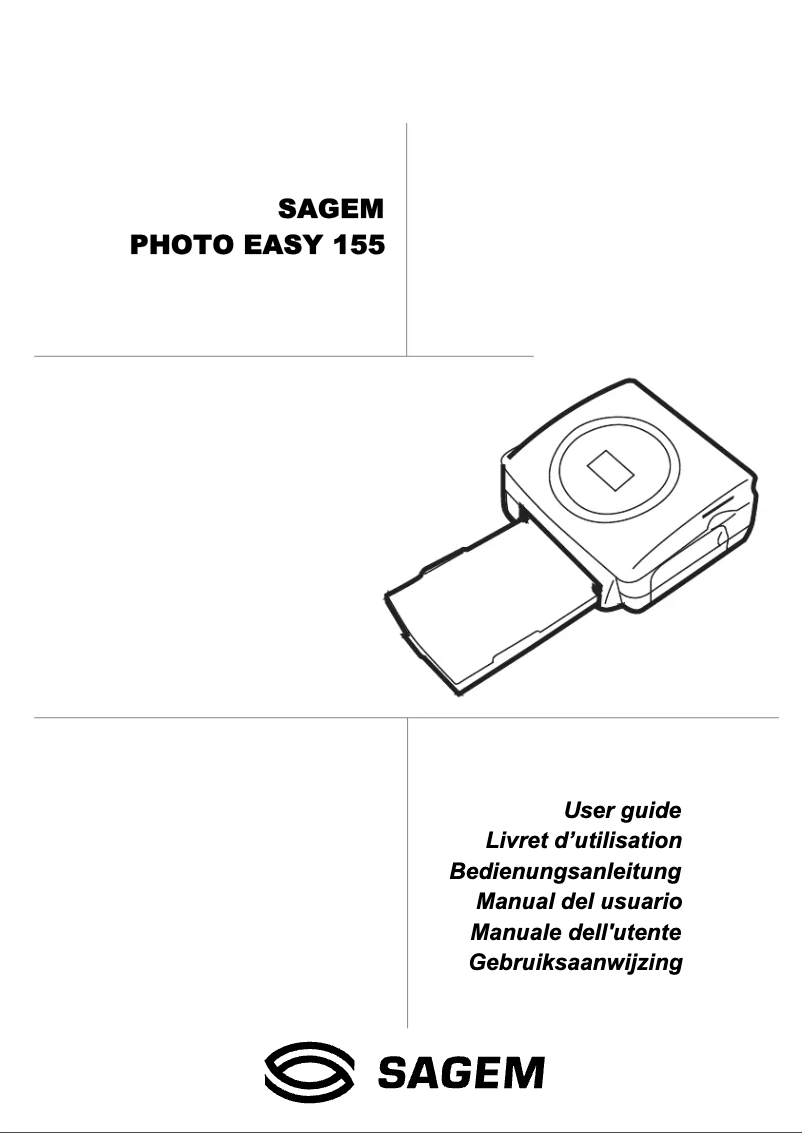 Page n°1 - Manuel utilisateur Sagem Photo Easy 155