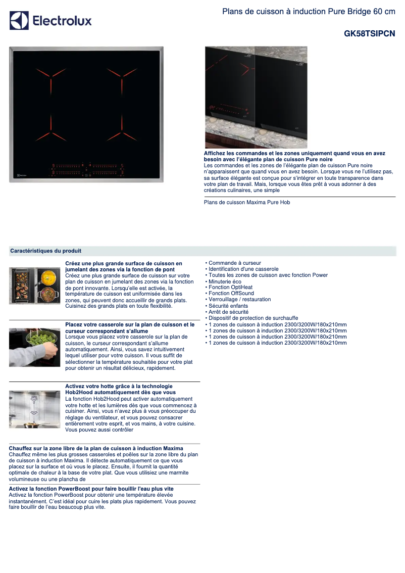 Image de la première page du manuel de l'appareil GK58TSIPCN