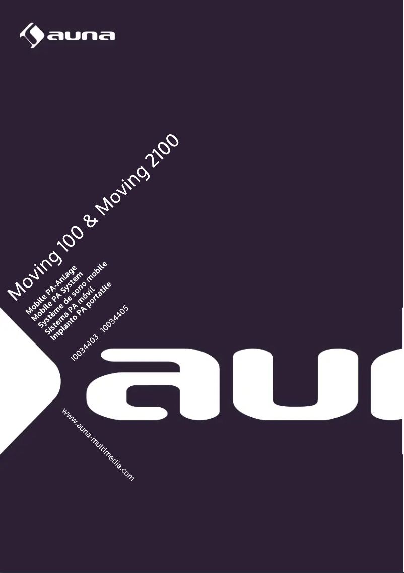 Page 1 de la notice Manuel utilisateur Auna Moving 2100