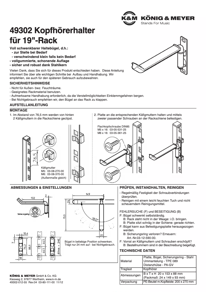 Image de la première page du manuel de l'appareil 49302