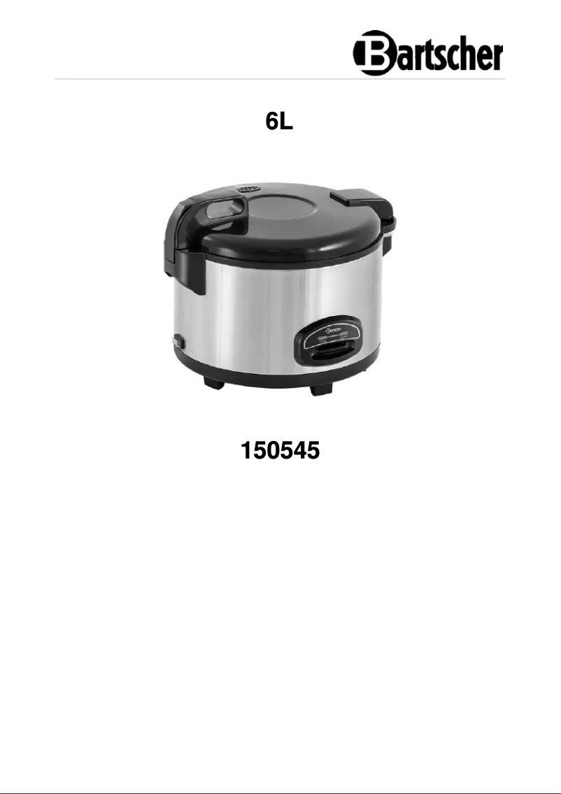 Página 1 del manual Manual de usuario Bartscher 150534