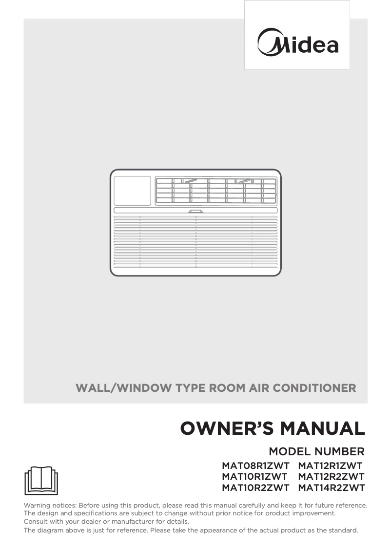 Página 1 del manual Manual de usuario Midea MAT14R2ZWT