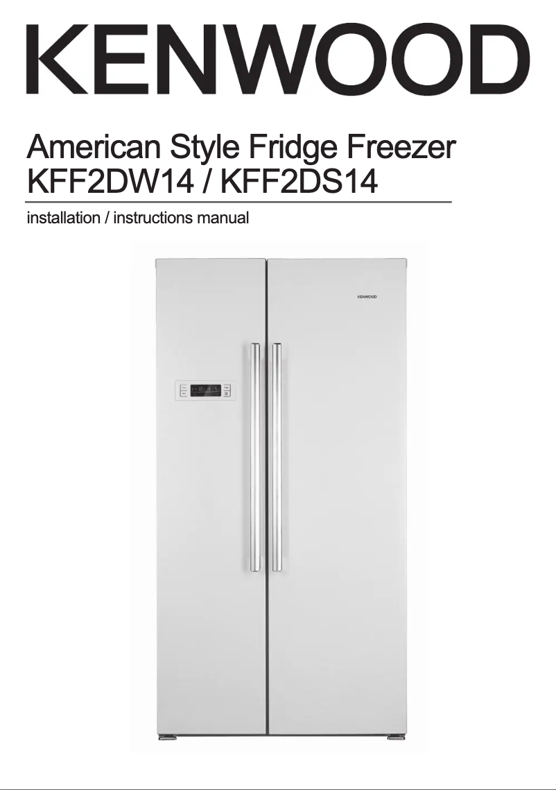 Page 1 de la notice Manuel utilisateur Kenwood KFF2DS14