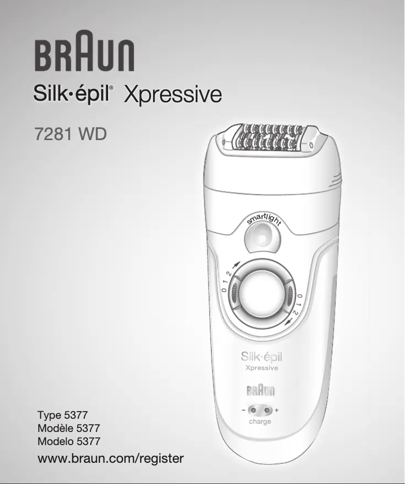 Page n°1 - Manuel utilisateur Braun Silk-épil Xpressive 7281 WD