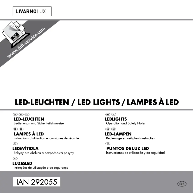 Image de la première page du manuel de l'appareil IAN 292055