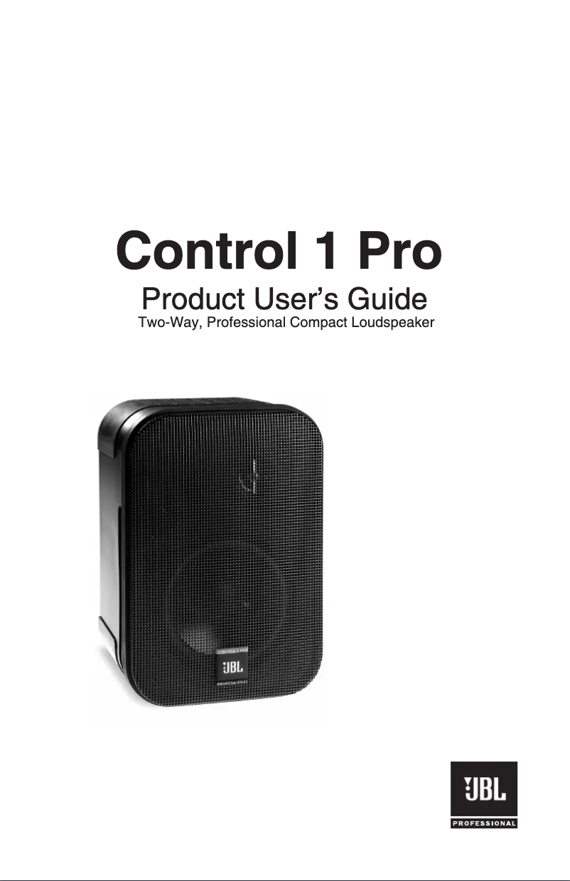 Image de la première page du manuel de l'appareil Control 1 Pro White
