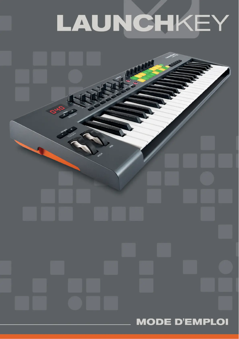 Page 1 de la notice Manuel utilisateur Novation Launchkey 25 MK1