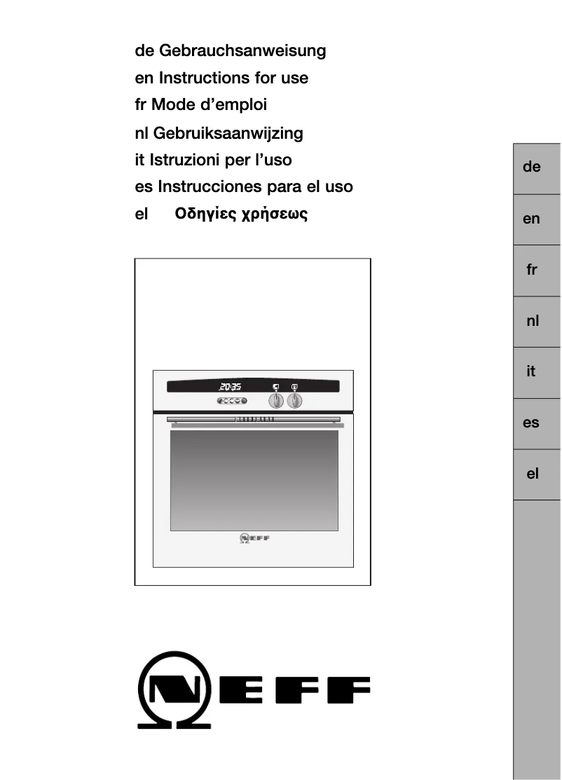 Page n°1 - Manuel utilisateur Neff B1325NS2