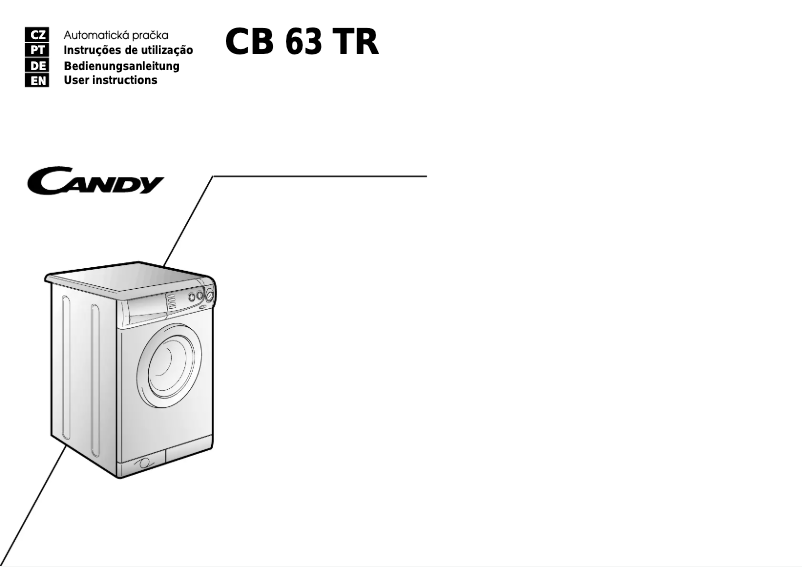 Page 1 de la notice Manuel utilisateur Candy CB63TR
