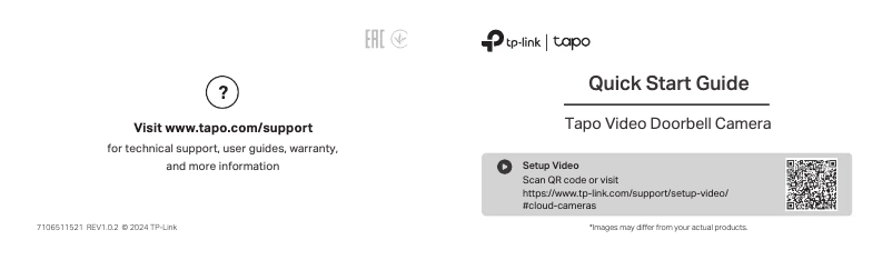 Page n°1 - Manuel utilisateur TP-Link Tapo D210