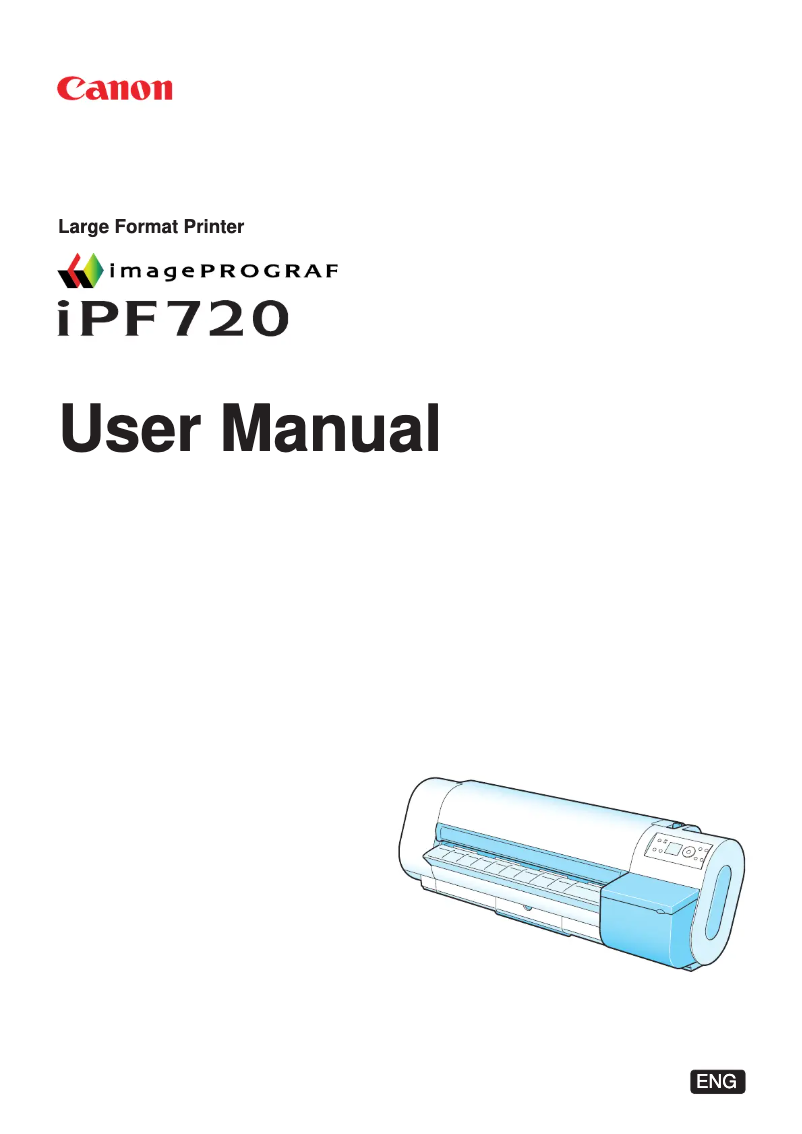 Page 1 de la notice Manuel utilisateur Canon imagePROGRAF iPF720
