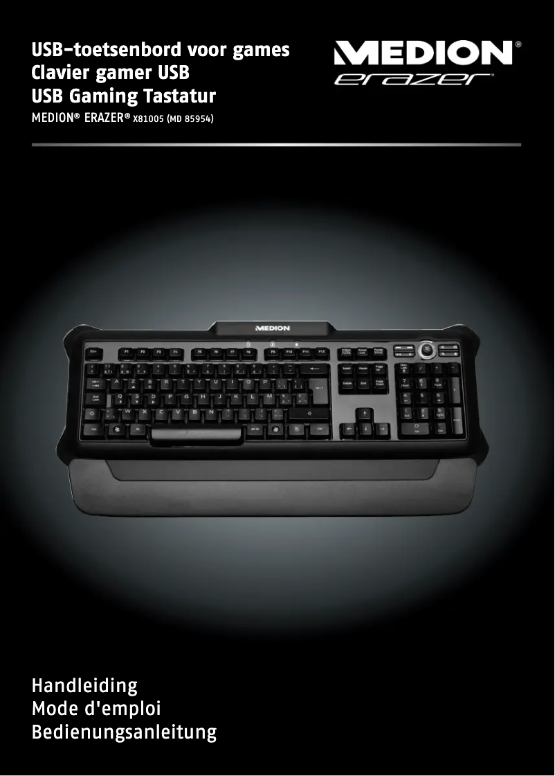 Image de la première page du manuel de l'appareil Erazer X81005 (MD 85954)