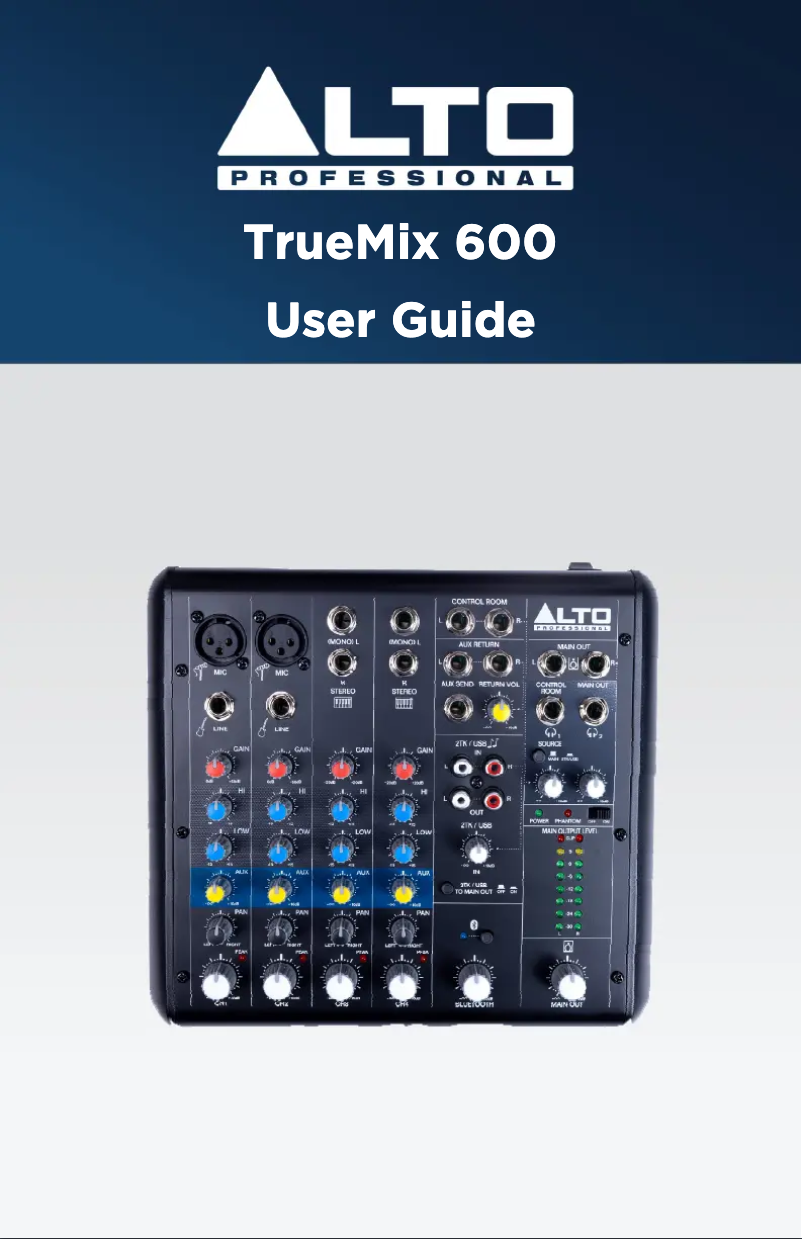 Image de la première page du manuel de l'appareil TrueMix 600