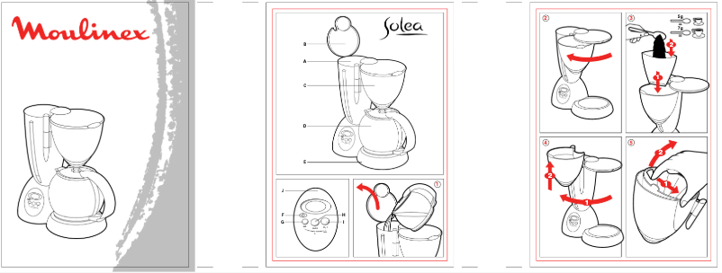 Page 1 de la notice Manuel utilisateur Moulinex Solea Programmable A CG5