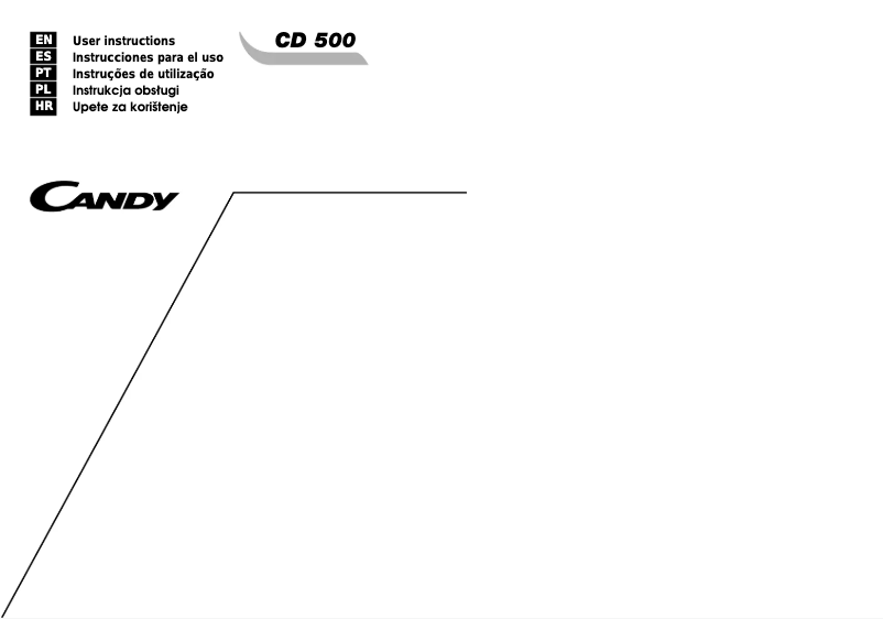 Page n°1 - Manuel utilisateur Candy CD 500