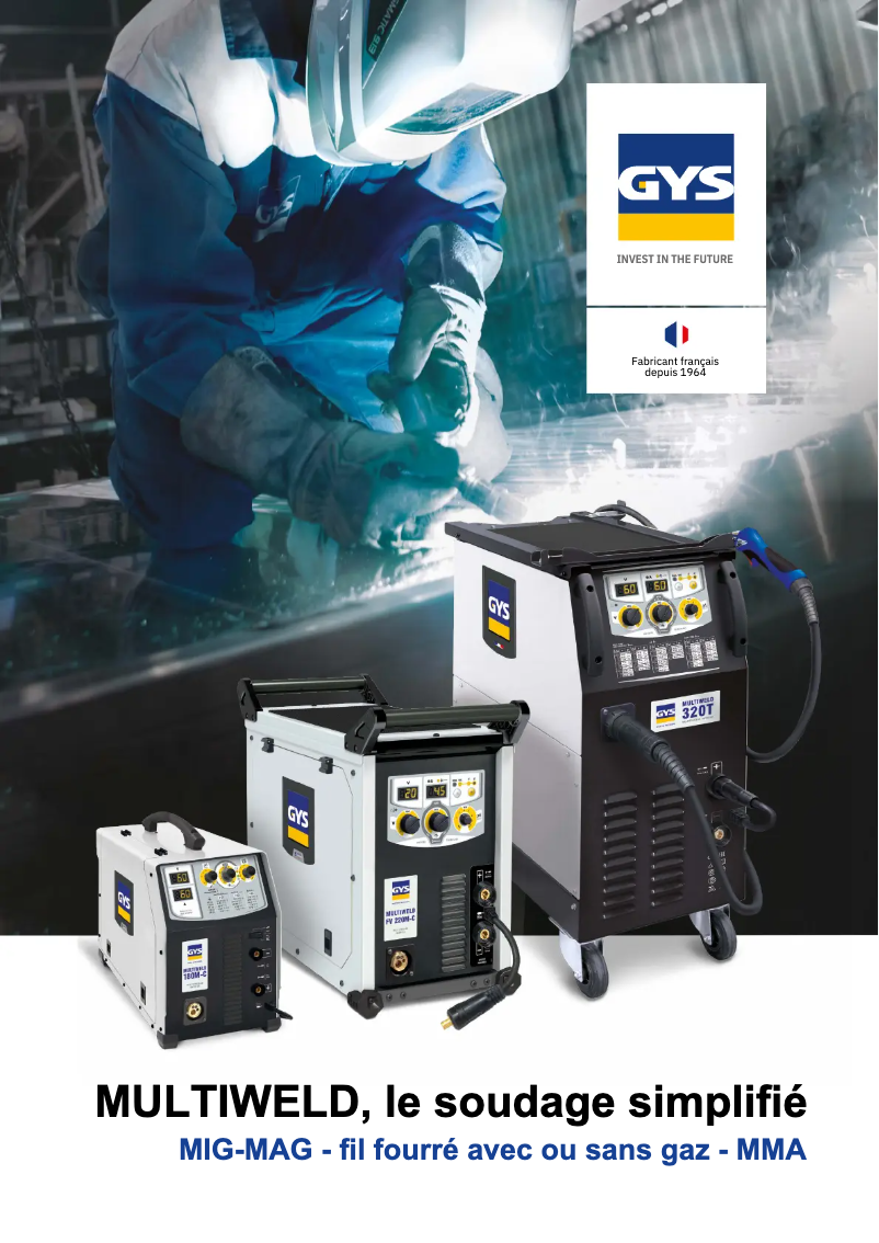Page 1 de la notice Brochure GYS Multiweld 400T