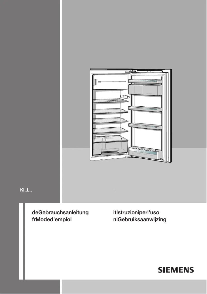 Page n°1 - Manuel utilisateur Siemens KI18LE65