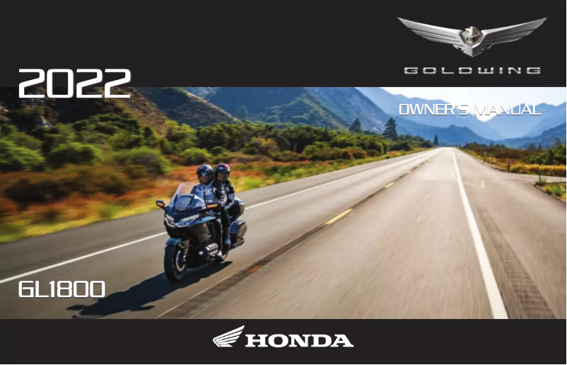 Page 1 de la notice Manuel utilisateur Honda Gold Wing GL1800 (2022)
