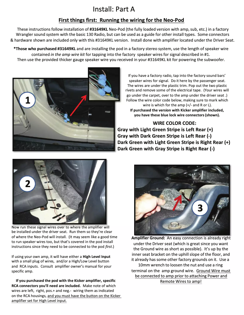 Page 1 de la notice Manuel utilisateur Select Increments Neo-Pod