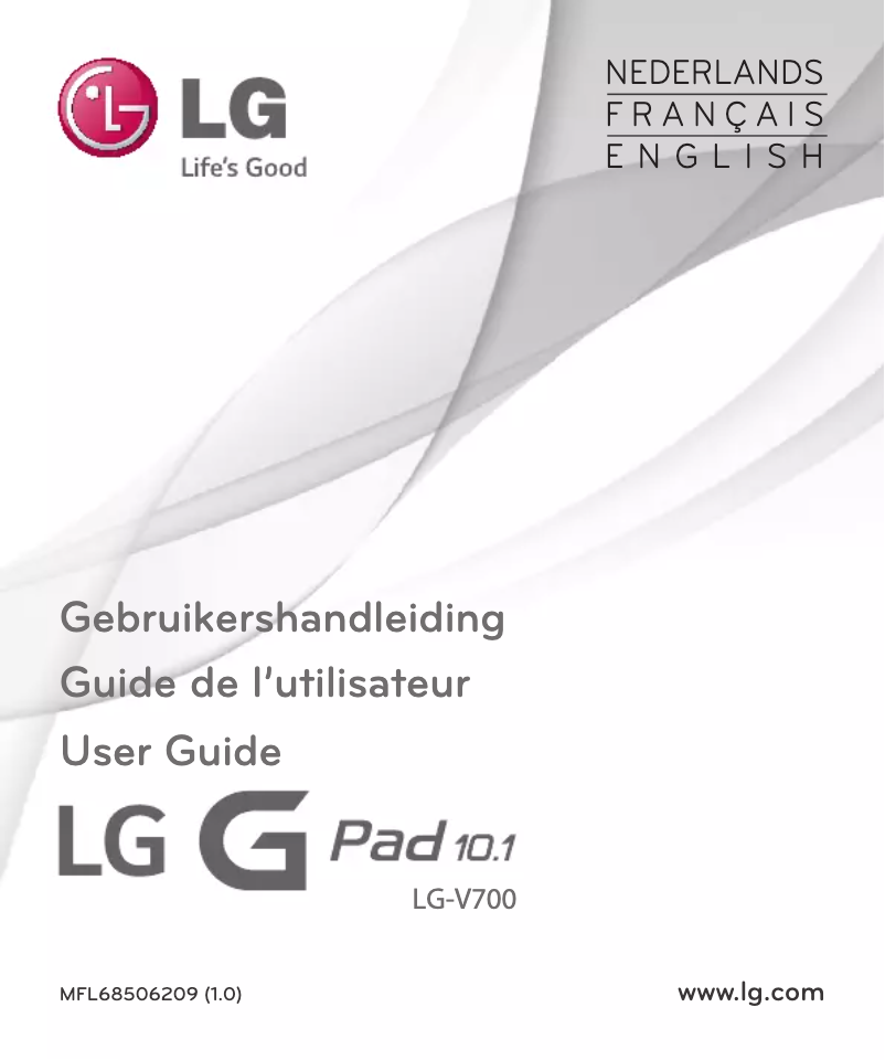 Page 1 de la notice Manuel utilisateur LG G Pad 10.1 V700