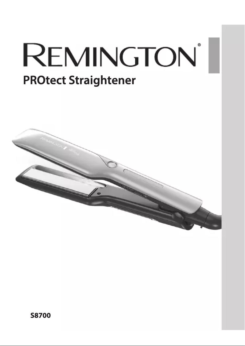 Page n°1 - Manuel utilisateur Remington PROtect S8700