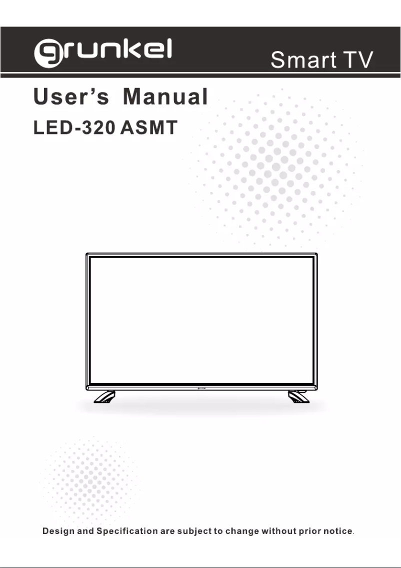 Página 1 del manual Manual de instrucciones Grunkel LED-320 ASMT