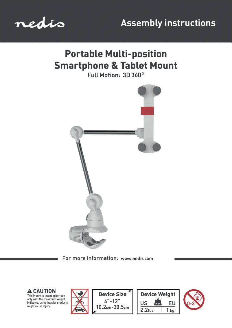 Page n°1 - Manuel utilisateur Nedis TDMT111WT