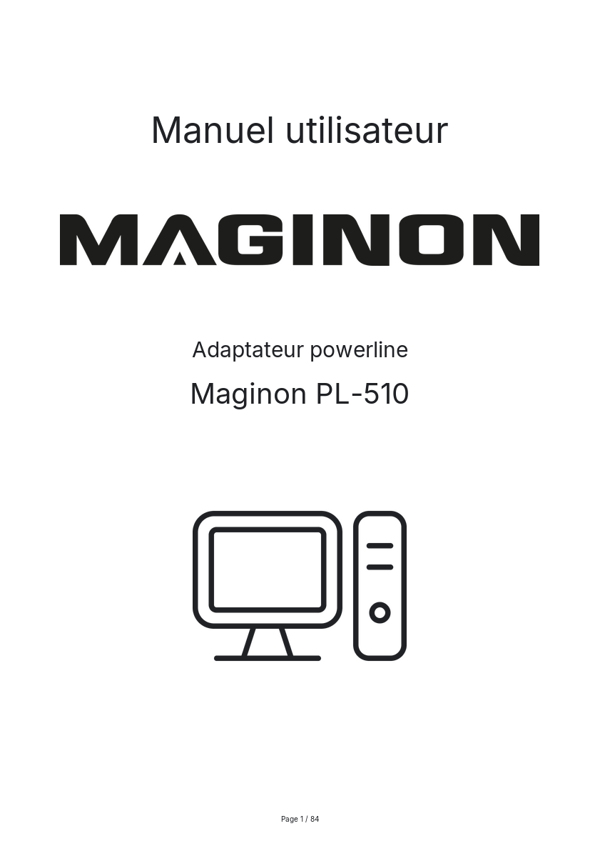 Page n°1 - Manuel utilisateur Maginon PL-510