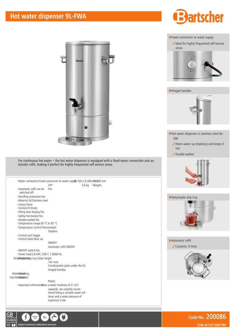 Image de la première page du manuel de l'appareil 9L-FWA