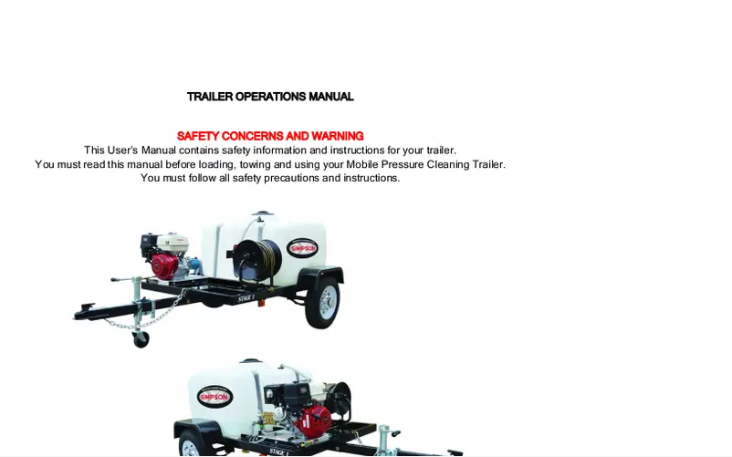 Página 1 del manual Manual de usuario Simpson 95002