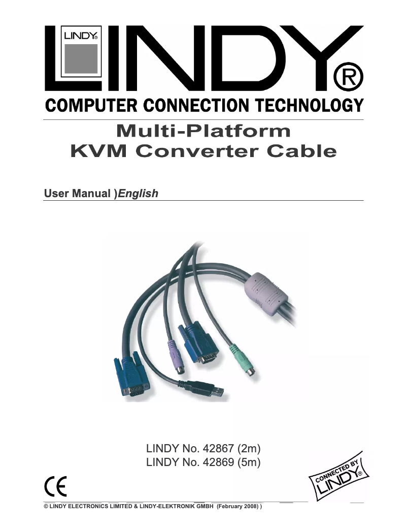 Página 1 del manual Manual de usuario Lindy 42867
