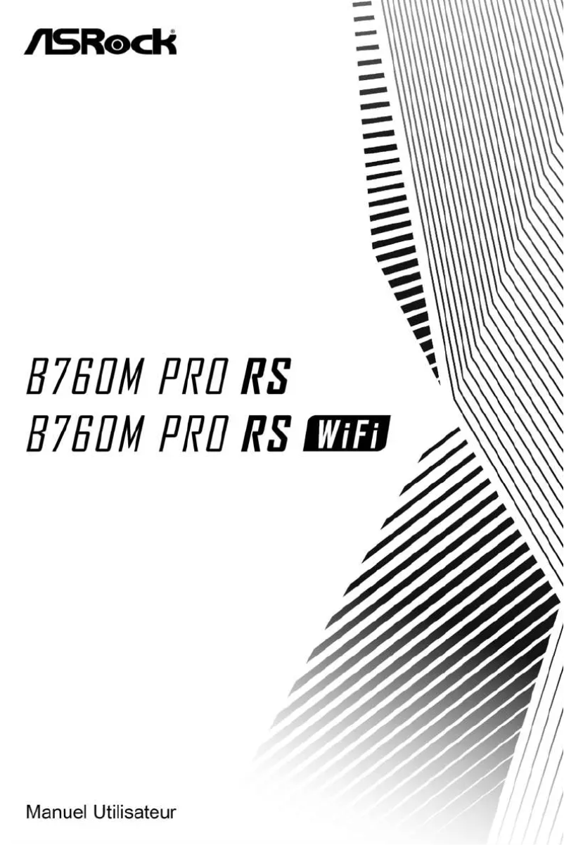 Page n°1 - Manuel utilisateur Asrock B760M Pro RS WiFi